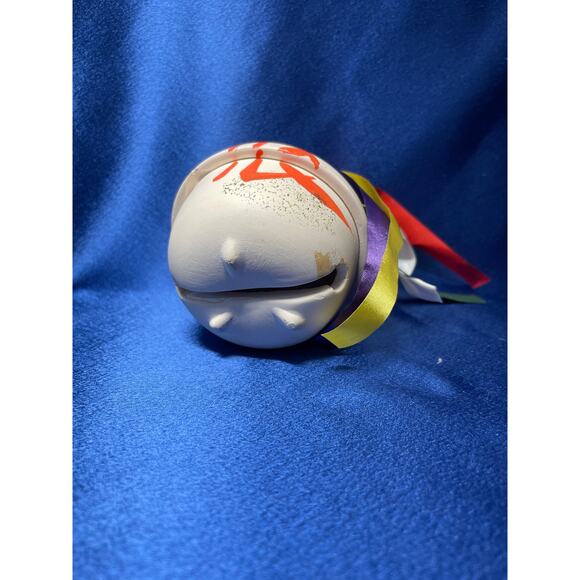 Bisque Ceramic Collectable Japanese Bell and Colorful Ribbon - Picture 7 of 7